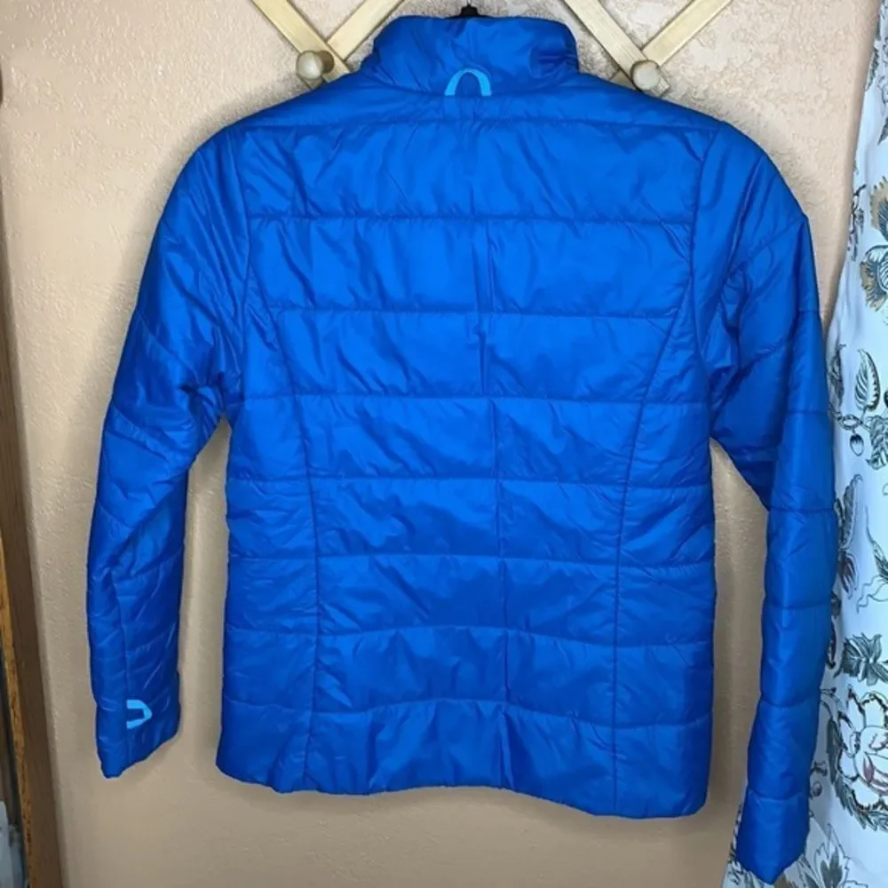 Lands’ End Blue Lightweight Puffer Jacket Size M 10/12